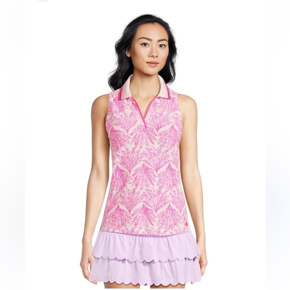 Lilly Pulitzer Luxletic Aila High
Rise Skort & Alister Polo Upf 50. MEDIUM - Picture 5 of 13